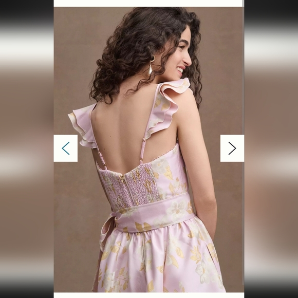 V. Chapman Vera Ruffle-Strap Midi Dress - Picture 12 of 16